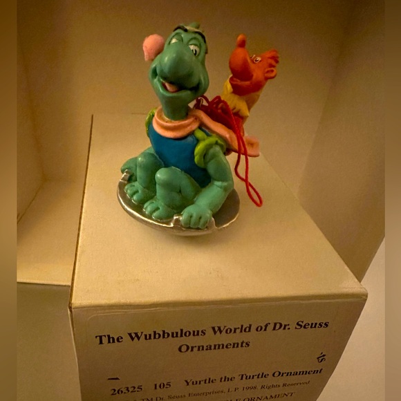 The Wubbulous World Of Dr Seuss 1998 Yertle The Turtle Christmas Ornament rare - Picture 2 of 5